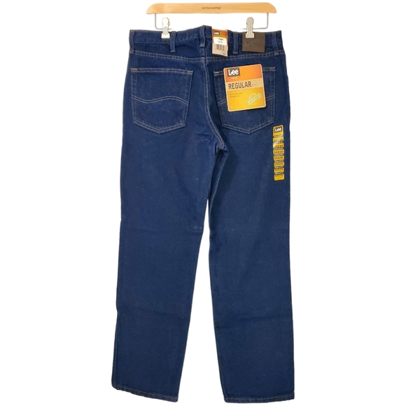 Lee Men's Regular Fit Straight Leg Blue Jeans Pepper Prewash 2008989 sz 34x30✨️ - Picture 6 of 9
